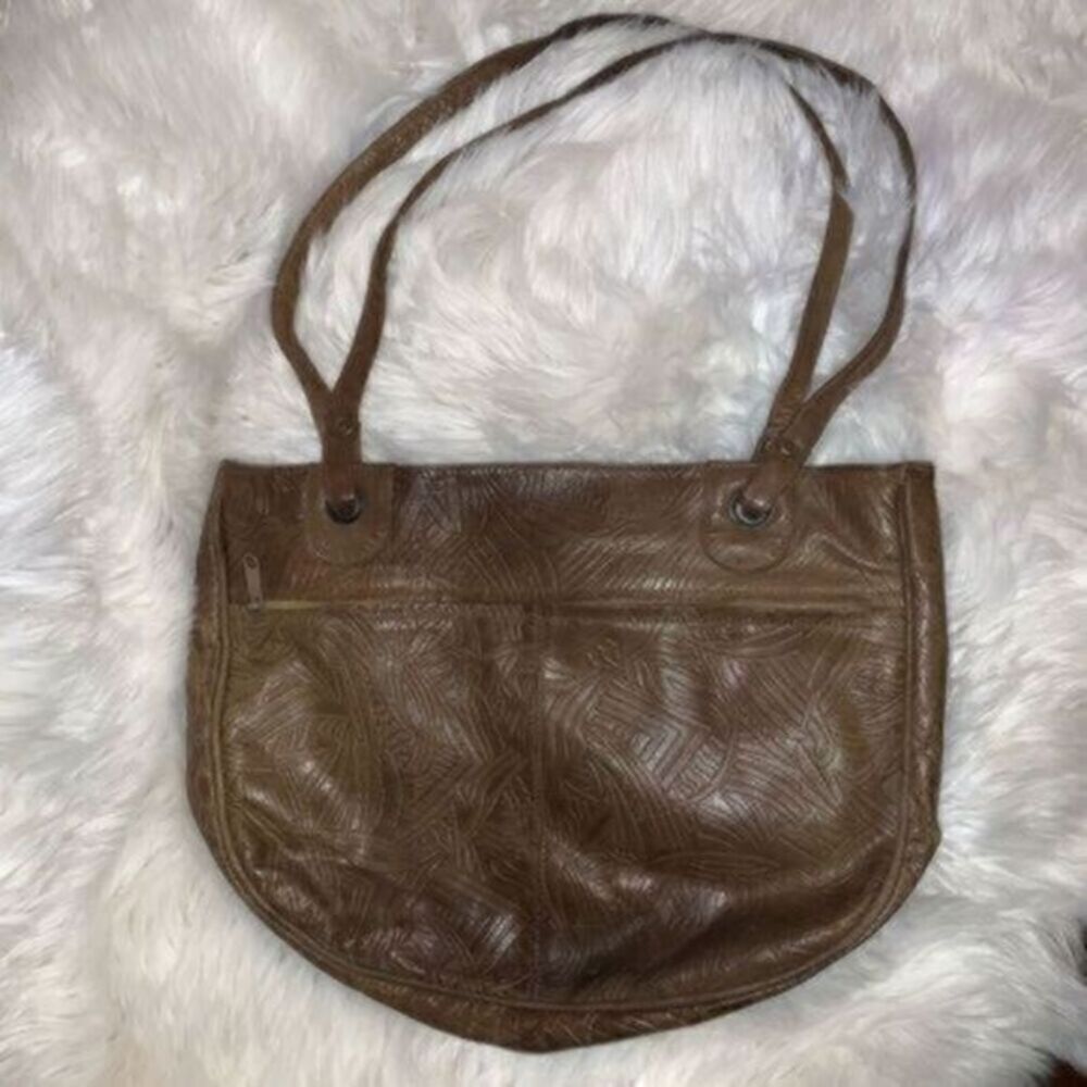 Papillon tan/brown vegan leather purse